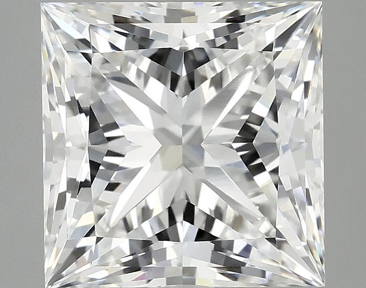 4.31 Carat Princess Shaped Ideal Cut VVS2 IGI Certified Lab Grown Diamond
