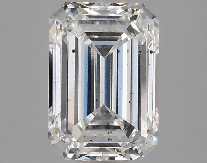 2.01 Carat Emerald Shaped Ideal Cut SI1 IGI Certified Lab Grown Diamond