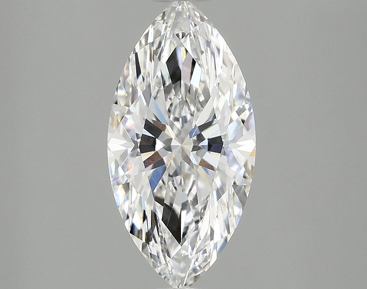 2.09 Carat Marquise Shaped Ideal Cut VVS2 IGI Certified Lab Grown Diamond