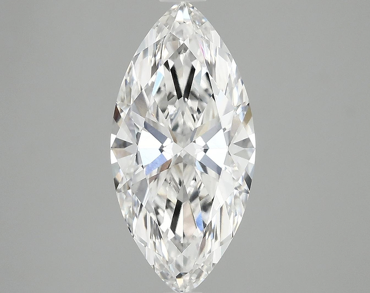 3.02 Carat Marquise Shaped Excellent Cut VVS2 IGI Certified Lab Grown Diamond
