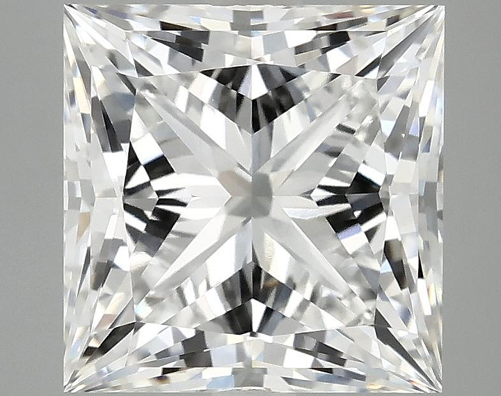 4.71 Carat Princess Shaped Ideal Cut VVS2 IGI Certified Lab Grown Diamond