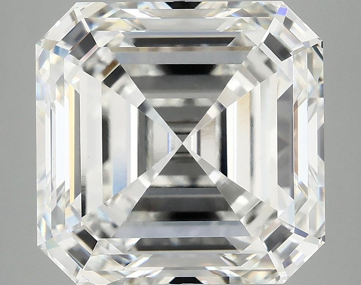 8.52 Carat Asscher Shaped Ideal Cut VVS2 IGI Certified Lab Grown Diamond