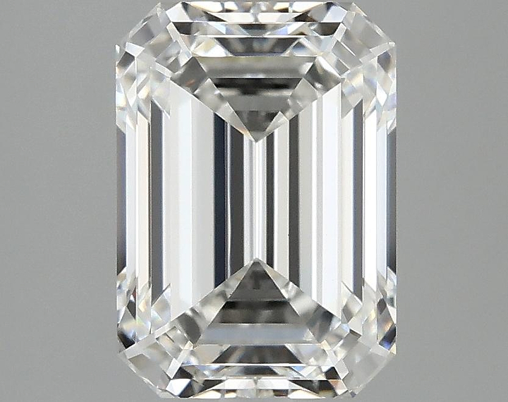 3.07 Carat Emerald Shaped Ideal Cut VVS2 IGI Certified Lab Grown Diamond