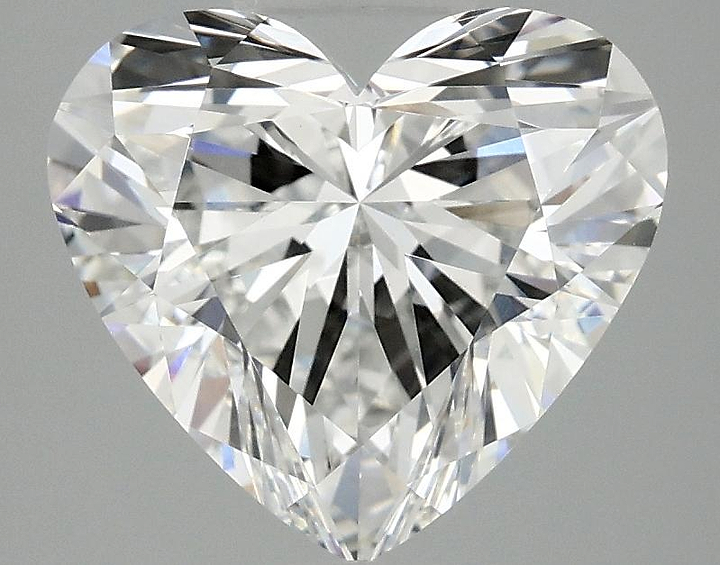 3.09 Carat Heart Shaped Ideal Cut VVS2 IGI Certified Lab Grown Diamond
