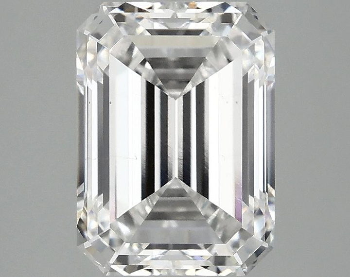 3.09 Carat Emerald Shaped Excellent Cut VS2 IGI Certified Lab Grown Diamond