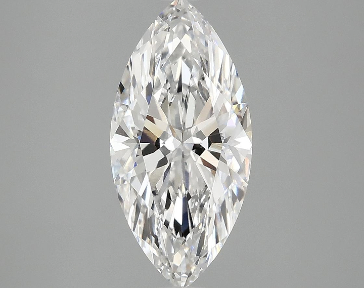 2.05 Carat Marquise Shaped Excellent Cut VVS2 IGI Certified Lab Grown Diamond