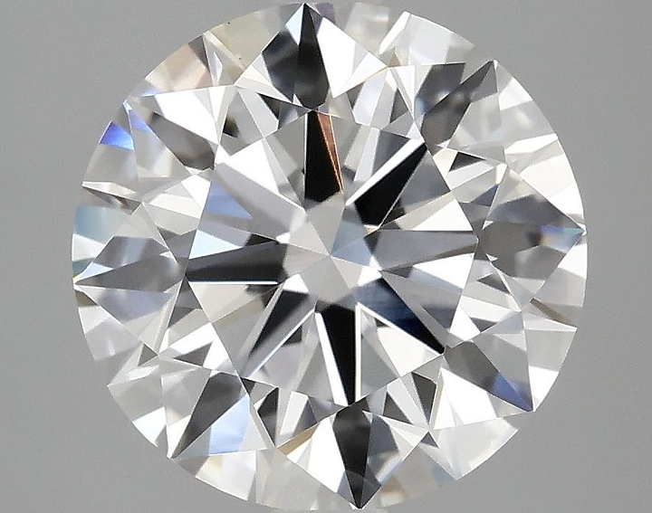 4.06 Carat Round Shaped Ideal Cut VVS2 IGI Certified Lab Grown Diamond