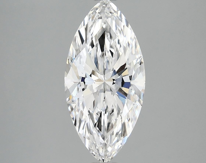 2.05 Carat Marquise Shaped Excellent Cut VVS2 IGI Certified Lab Grown Diamond