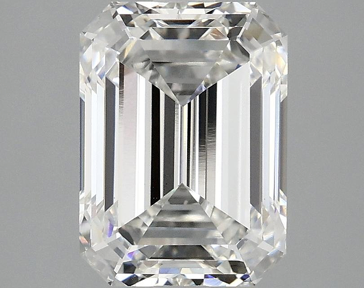 3.04 Carat Emerald Shaped Excellent Cut VVS2 IGI Certified Lab Grown Diamond