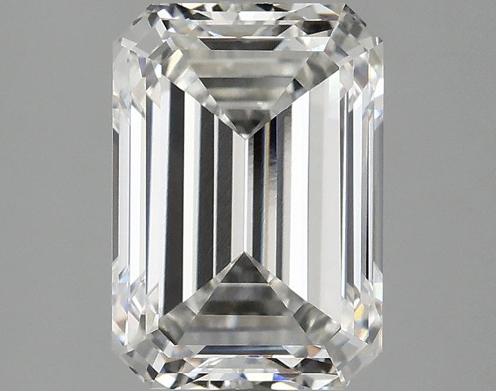 3.04 Carat Emerald Shaped Ideal Cut VVS2 IGI Certified Lab Grown Diamond