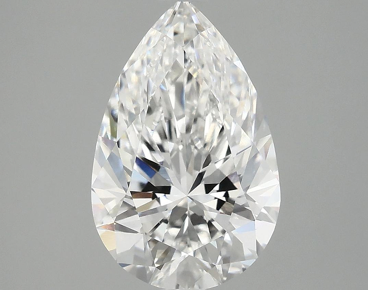 3.07 Carat Pear Shaped Ideal Cut VVS2 IGI Certified Lab Grown Diamond