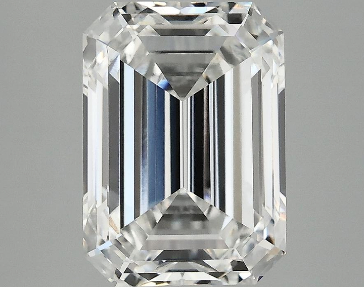 3.59 Carat Emerald Shaped Ideal Cut VVS2 IGI Certified Lab Grown Diamond