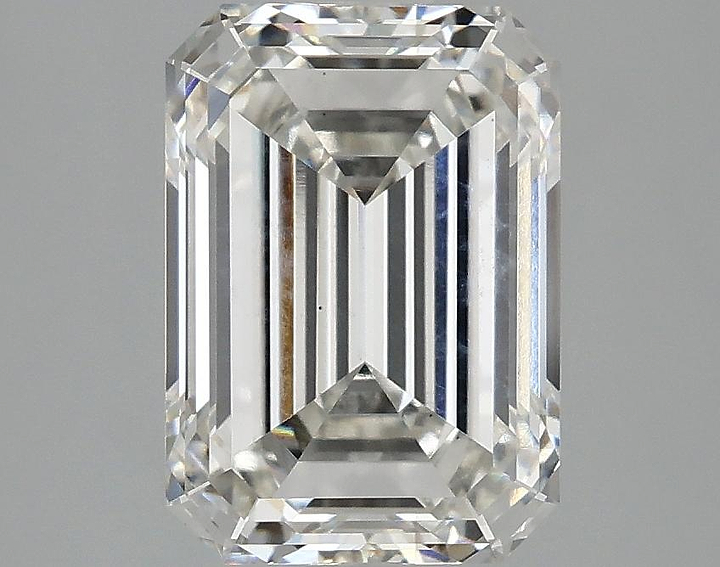 2.87 Carat Emerald Shaped Ideal Cut VS2 IGI Certified Lab Grown Diamond