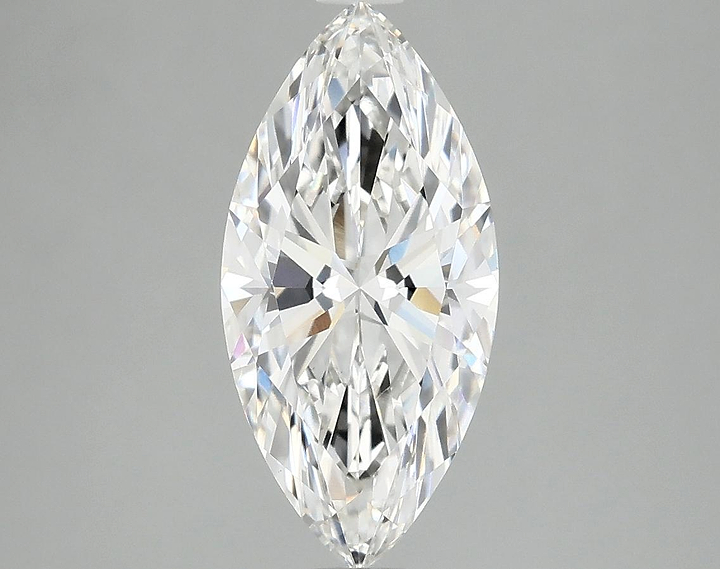 2.01 Carat Marquise Shaped Excellent Cut VVS2 IGI Certified Lab Grown Diamond