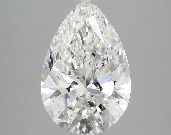 3.04 Carat Pear Shaped Excellent Cut VVS2 IGI Certified Lab Grown Diamond