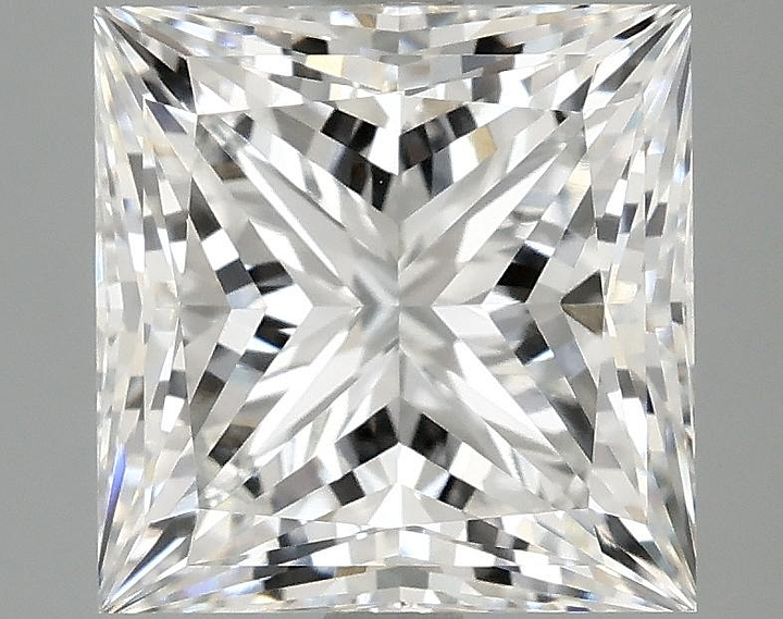 4.13 Carat Princess Shaped Ideal Cut VVS2 IGI Certified Lab Grown Diamond