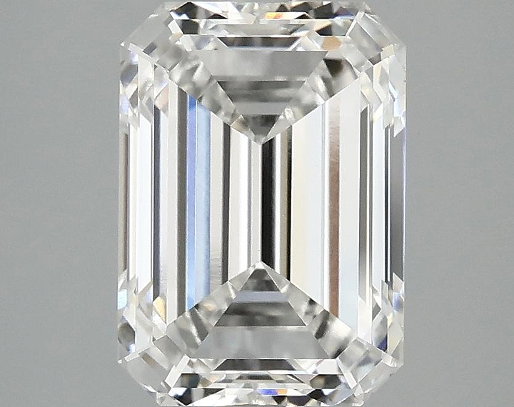 3.02 Carat Emerald Shaped Ideal Cut VVS2 IGI Certified Lab Grown Diamond