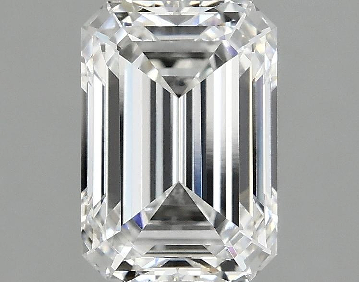 1.59 Carat Emerald Shaped Ideal Cut VVS2 IGI Certified Lab Grown Diamond