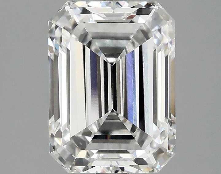 3.03 Carat Emerald Shaped Excellent Cut VVS2 IGI Certified Lab Grown Diamond