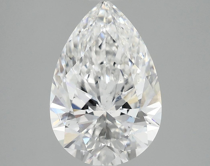 3.08 Carat Pear Shaped Excellent Cut SI1 IGI Certified Lab Grown Diamond