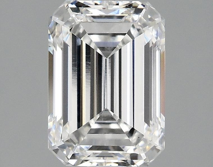 2.1 Carat Emerald Shaped Ideal Cut VS1 IGI Certified Lab Grown Diamond