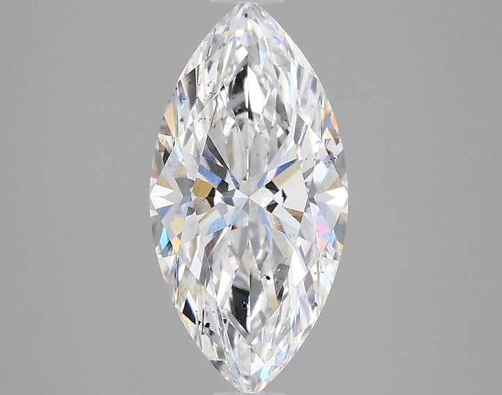 2.06 Carat Marquise Shaped Ideal Cut SI1 IGI Certified Lab Grown Diamond
