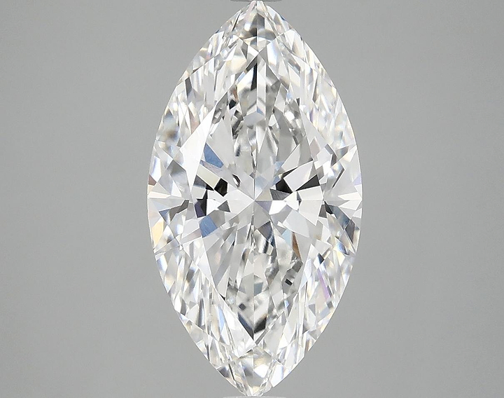 3.09 Carat Marquise Shaped Excellent Cut VVS2 IGI Certified Lab Grown Diamond