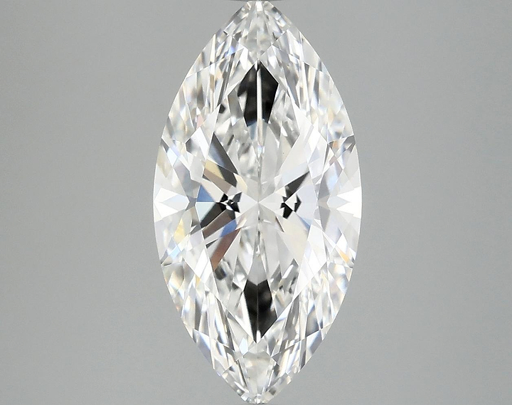 3.09 Carat Marquise Shaped Ideal Cut VVS2 IGI Certified Lab Grown Diamond