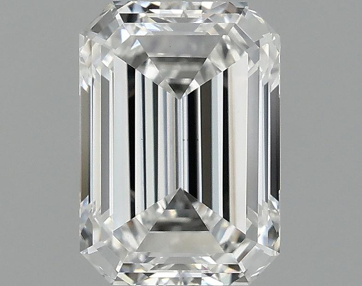 0.97 Carat Emerald Shaped Ideal Cut VVS2 IGI Certified Lab Grown Diamond