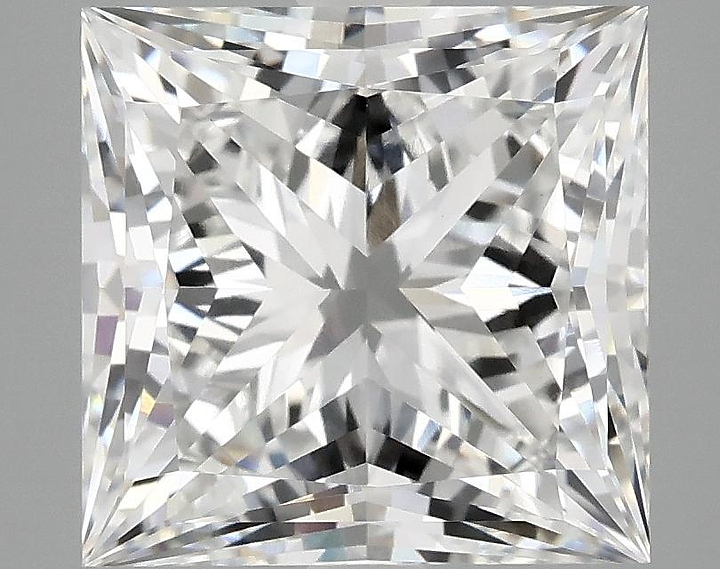 4.81 Carat Princess Shaped Ideal Cut VVS2 IGI Certified Lab Grown Diamond