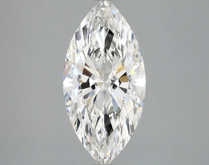 2.21 Carat Marquise Shaped Ideal Cut VVS2 IGI Certified Lab Grown Diamond
