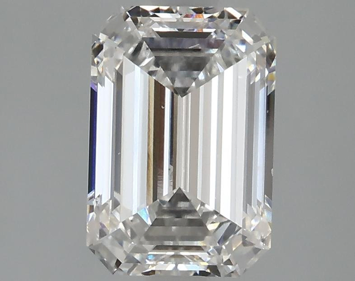2.17 Carat Emerald Shaped Ideal Cut SI1 IGI Certified Lab Grown Diamond