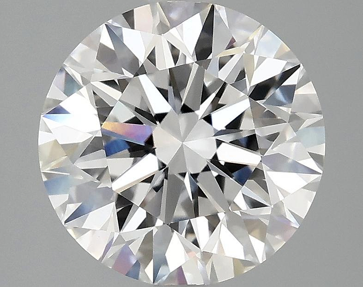 3.07 Carat Round Shaped Excellent Cut VVS2 IGI Certified Lab Grown Diamond
