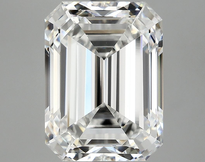 6.78 Carat Emerald Shaped Excellent Cut VVS2 IGI Certified Lab Grown Diamond
