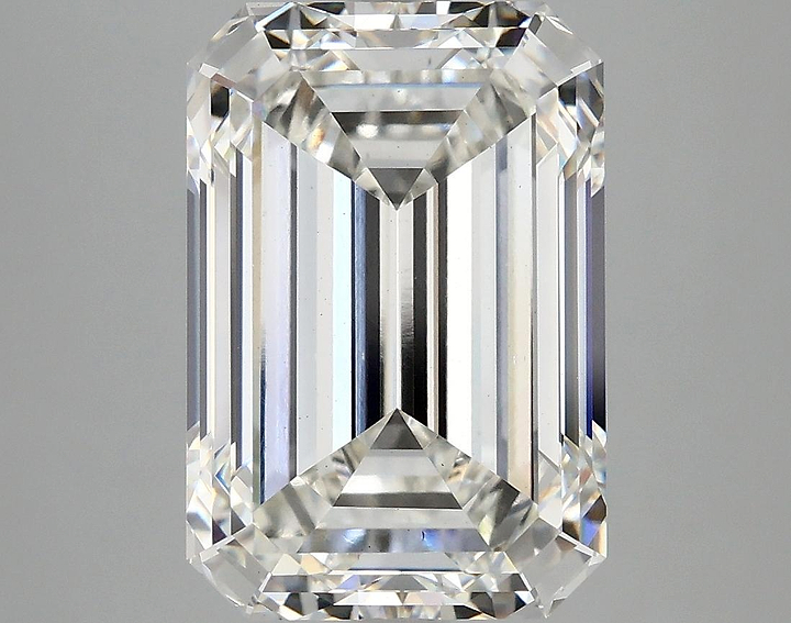 6.45 Carat Emerald Shaped Ideal Cut VS2 IGI Certified Lab Grown Diamond