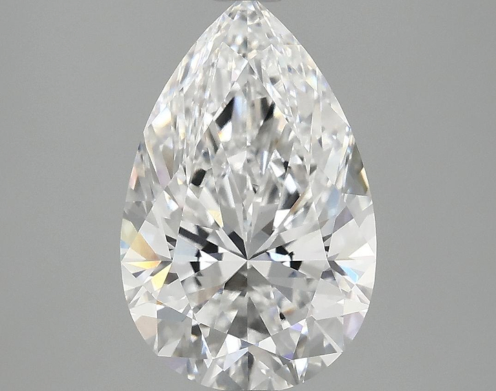 3.05 Carat Pear Shaped Ideal Cut VVS2 IGI Certified Lab Grown Diamond