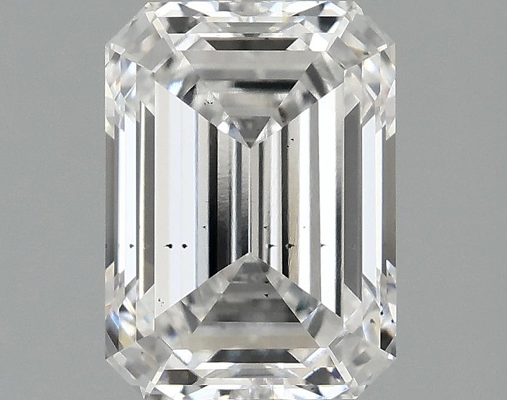 1.58 Carat Emerald Shaped Excellent Cut SI1 IGI Certified Lab Grown Diamond
