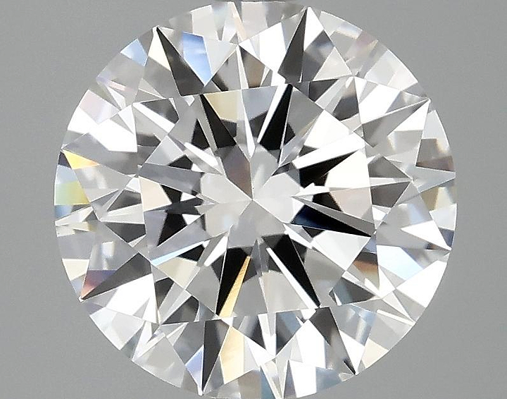 3.08 Carat Round Shaped Excellent Cut VVS2 IGI Certified Lab Grown Diamond