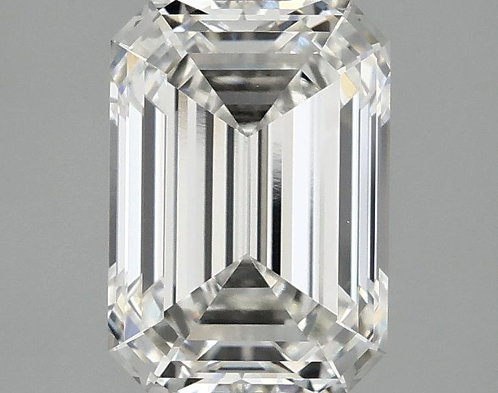2.58 Carat Emerald Shaped Ideal Cut VVS2 IGI Certified Lab Grown Diamond