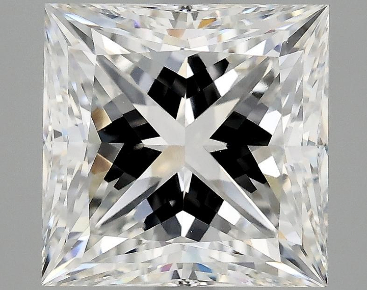 4.1 Carat Princess Shaped Ideal Cut VVS2 IGI Certified Lab Grown Diamond