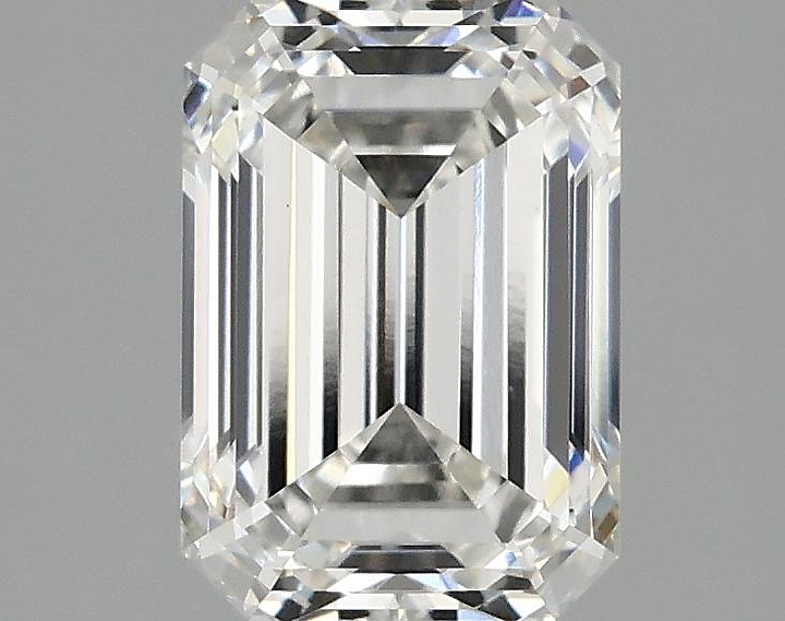 2.1 Carat Emerald Shaped Ideal Cut VVS2 IGI Certified Lab Grown Diamond