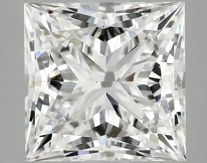 4.13 Carat Princess Shaped Ideal Cut VS1 IGI Certified Lab Grown Diamond