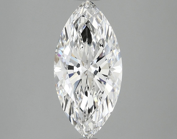 2.09 Carat Marquise Shaped Excellent Cut VVS2 IGI Certified Lab Grown Diamond