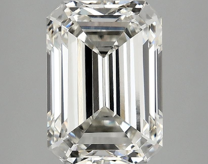 3.02 Carat Emerald Shaped Ideal Cut VVS2 IGI Certified Lab Grown Diamond