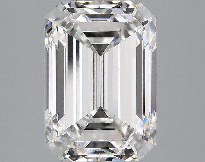 3.09 Carat Emerald Shaped Ideal Cut VVS2 IGI Certified Lab Grown Diamond