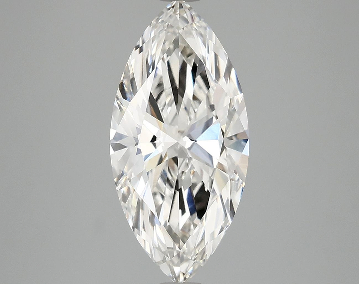 2.83 Carat Marquise Shaped Excellent Cut VVS2 IGI Certified Lab Grown Diamond