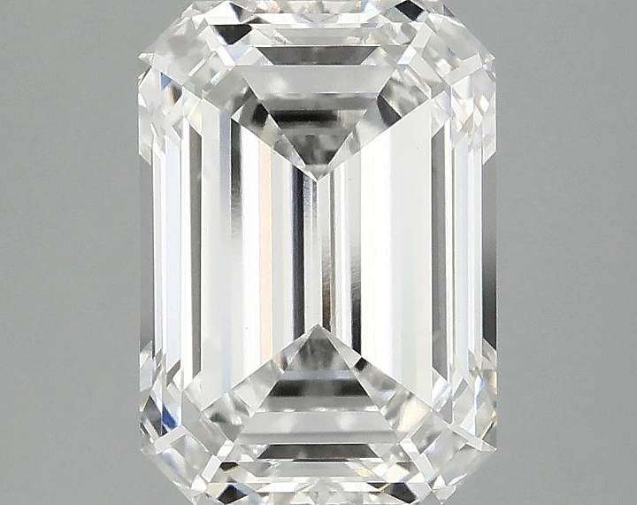 3.1 Carat Emerald Shaped Ideal Cut VVS2 IGI Certified Lab Grown Diamond