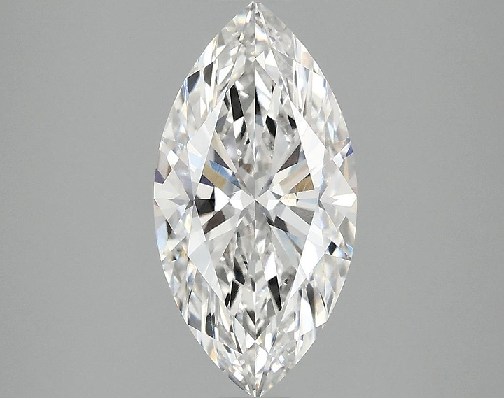 2.02 Carat Marquise Shaped Ideal Cut VVS2 IGI Certified Lab Grown Diamond
