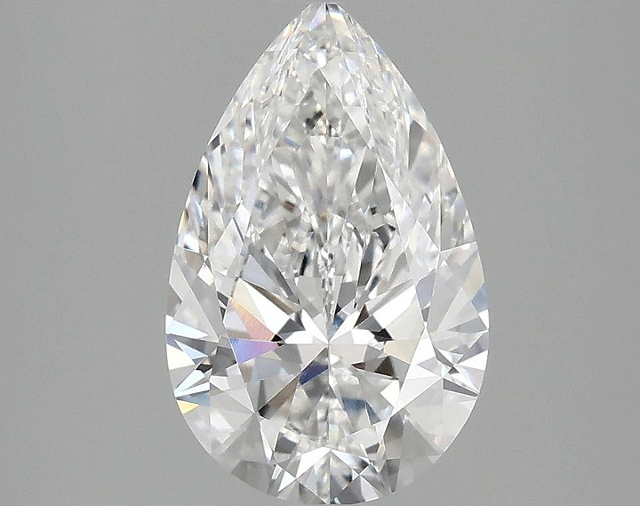 2.02 Carat Pear Shaped Ideal Cut VVS2 IGI Certified Lab Grown Diamond
