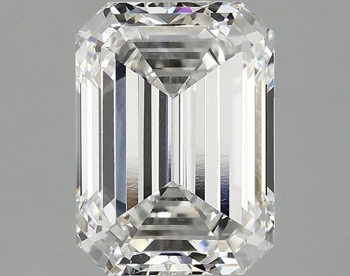 3.03 Carat Emerald Shaped Excellent Cut VVS2 IGI Certified Lab Grown Diamond